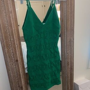 Olive & Oak Vibrant Green Mini Dress